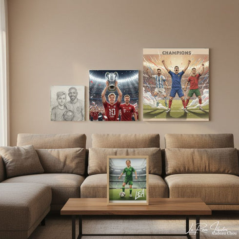 Portrait Magique – Le Rêve Illustré™ – Spécial Fans de Foot